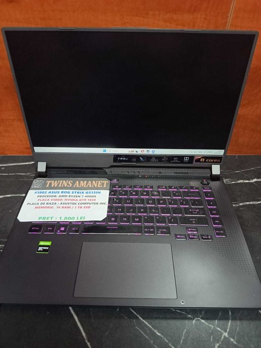 #1902 Laptop Asus Rog Strix G513IH