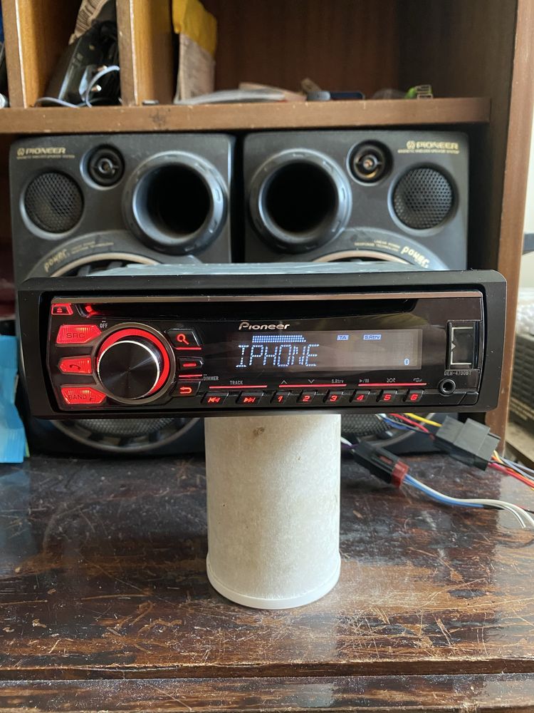 Pioneer deh-4700bt - BLUETOOTH USB Aux радио плеър за кола cd mp3 сд