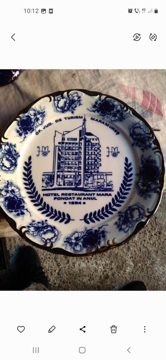 farfurie decorativa hotel Mara