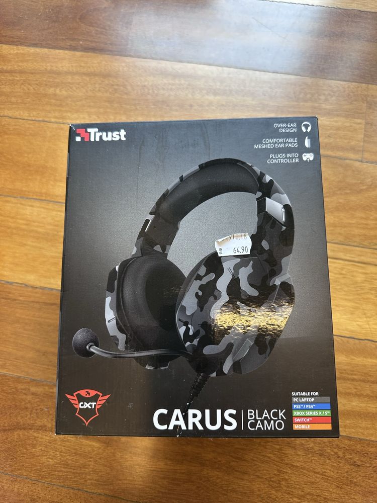 слушалки Carus black camo