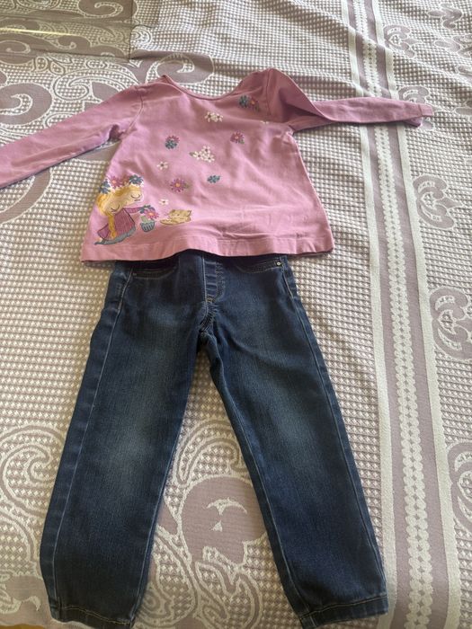 Дънки с блузка Майорал 18 м.