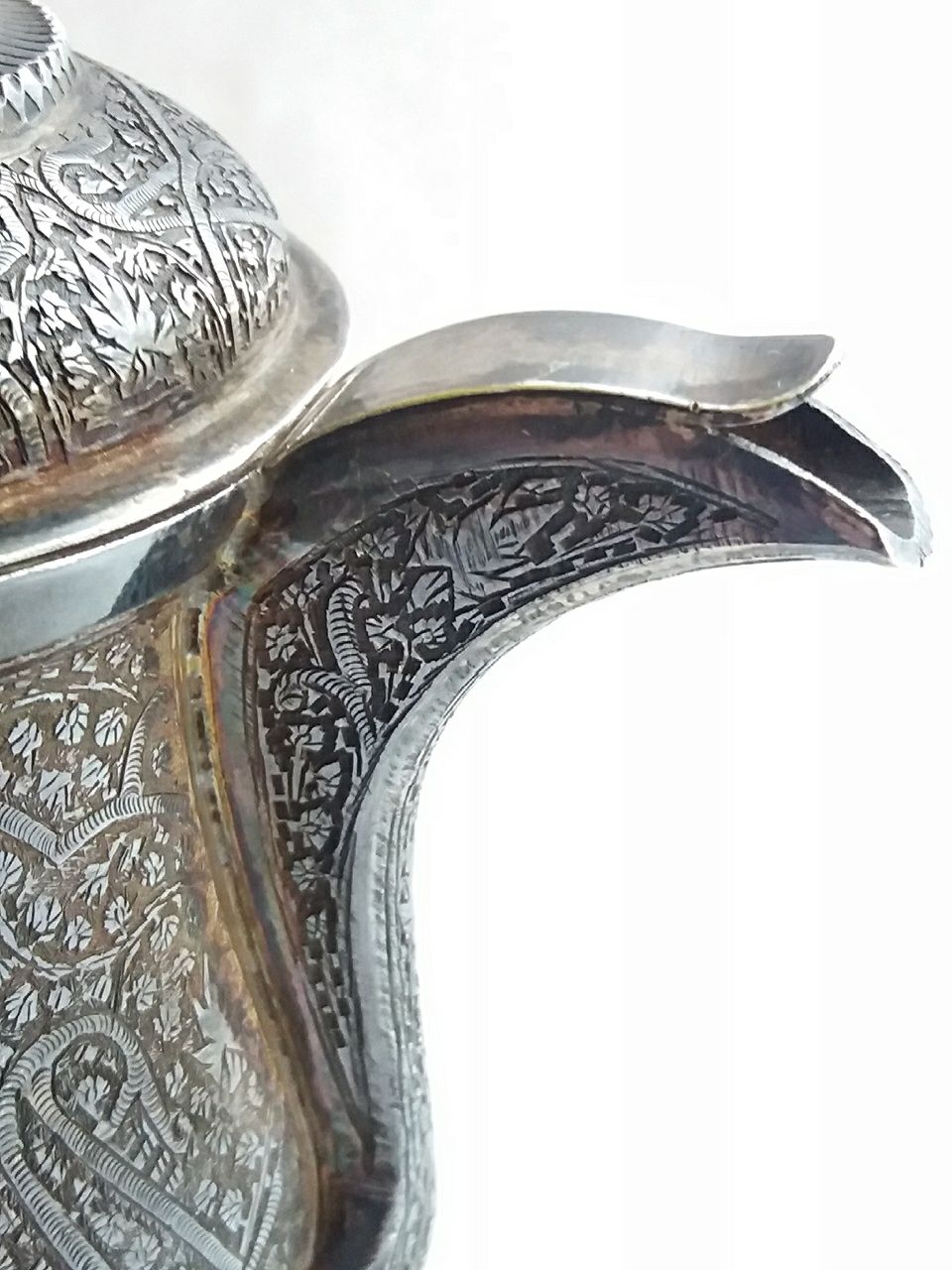 Ceainic arabesc din argint - G3688