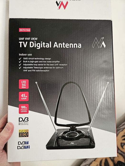 Antena TV  DVB-T2 HEVC Maclean MCTV-963