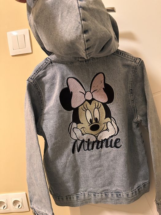 Ново детско дънково яке Мини маус 122