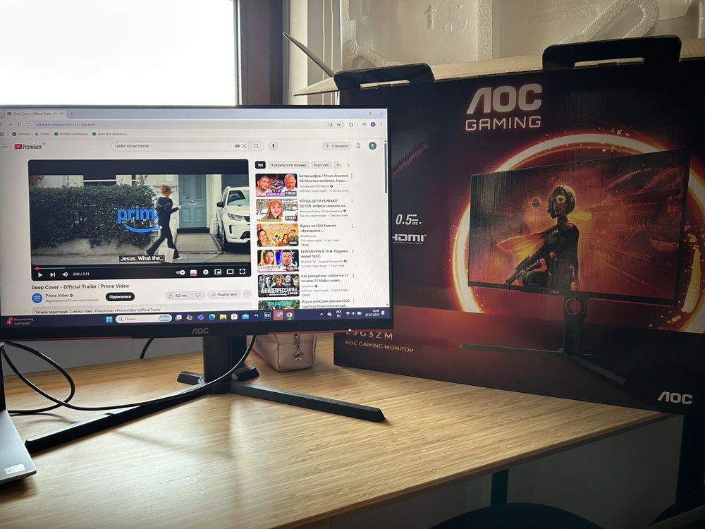 Monitor Gaming AOC 25G3ZM | 240Hz | 1ms | 24.5” VA | Full HD