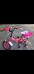 Bicicleta 12" pentru fete, 1 viteza, roz.