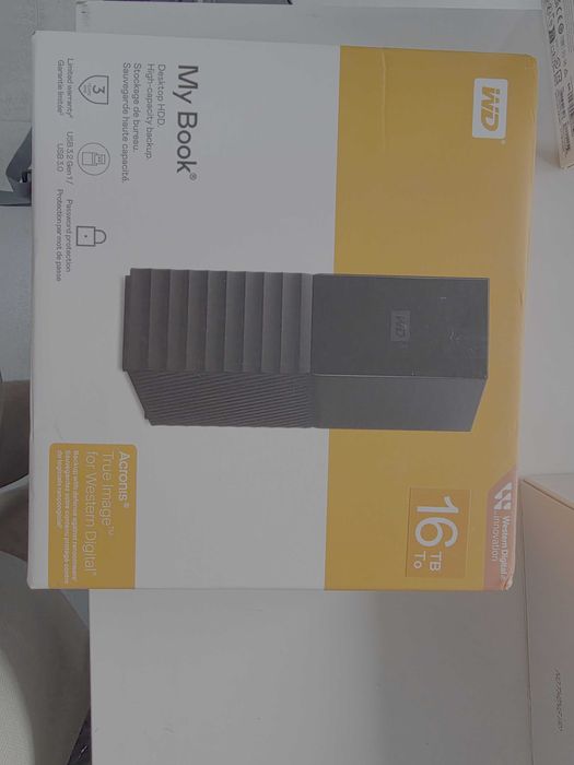 HDD Extern Western Digital My Book 16TB, 3.5", USB 3.0 (Negru)