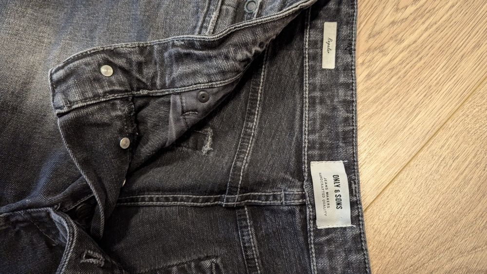 Мъжки черни дънки Only&Sons 30/32