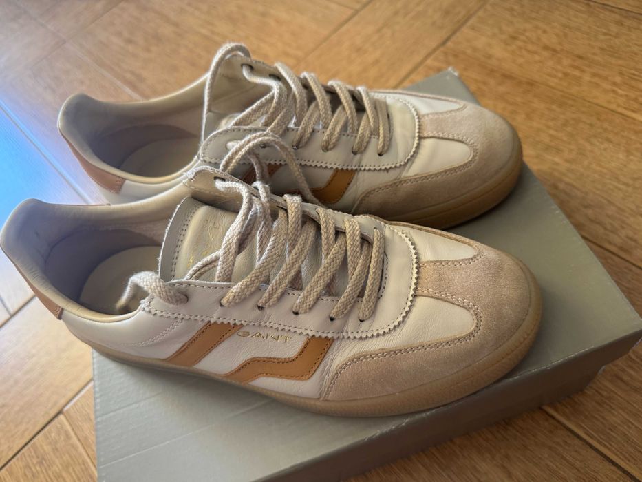 Sneakers GANT Cuzima din piele - mărimea 41, culoare bej - 300 lei