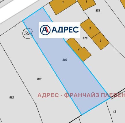 Парцел в Ловеч, област-с.Терзийско площ 565 цена 6647