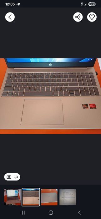 Noutbuk HP Amd Rayzen5