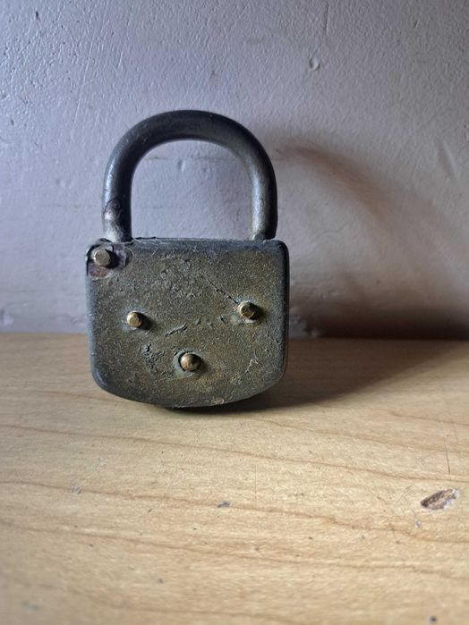 Lacăt german rar de colecție din Al Doilea Război Mondial, , patină or