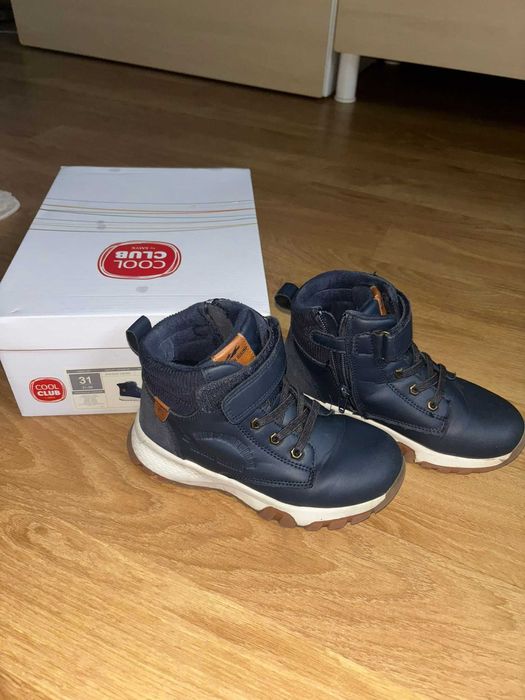 Ghete din piele pt baieti bleumarin, Cool Club SMYK, 31