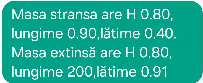 Masă pliabilă nouă