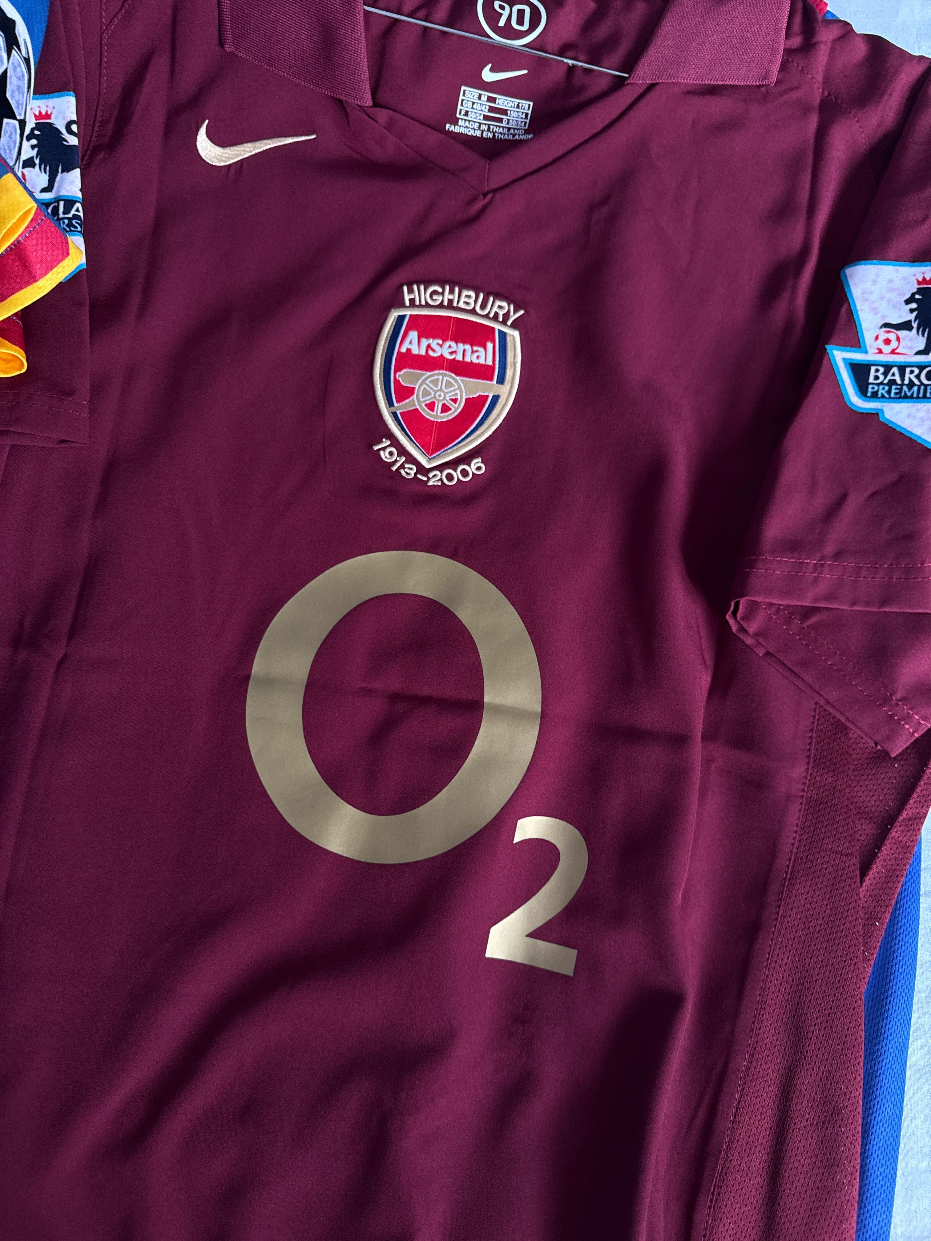 Tricou Bergkamp Arsenal 2005 special edition fotbal premier league