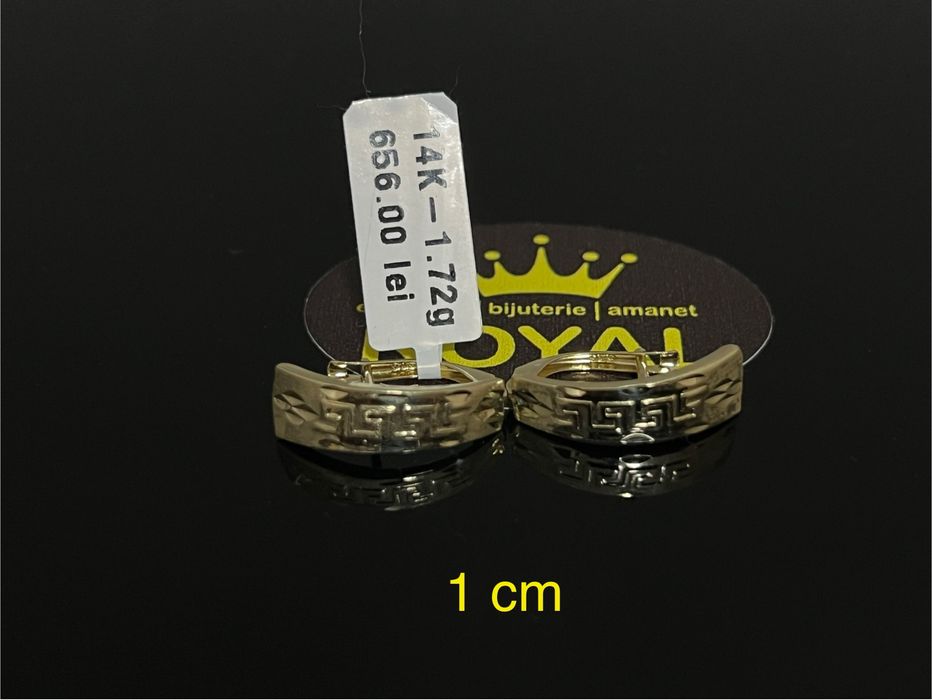 Bijuteria Royal CB : Cercei dama aur 14k 1,72gr