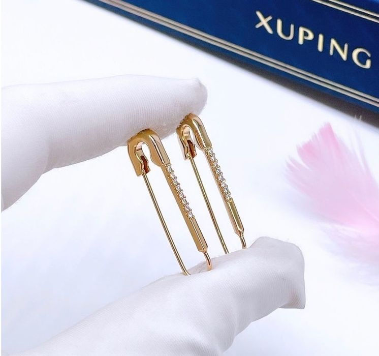 Серьги Xuping Jewelry медицинская сталь, фианит