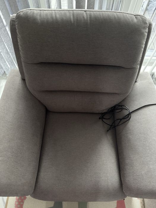 Фотьойл с електрически механизъм сив