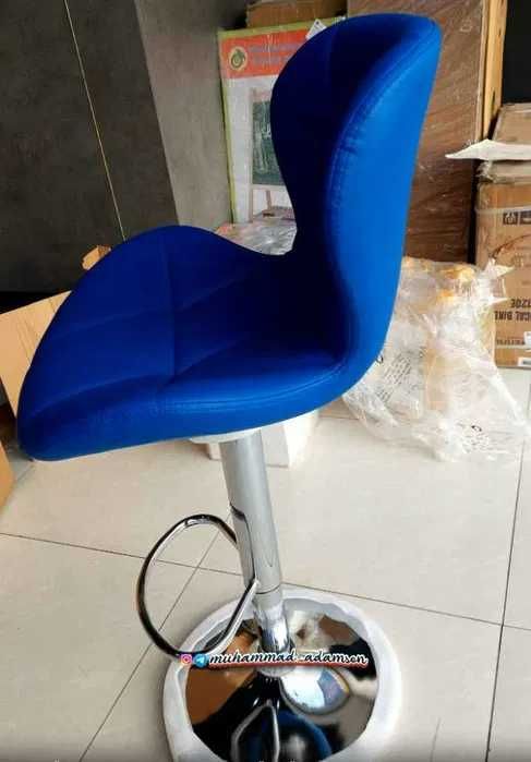 Барный стул Лагу синего цвета с бесплатной доставкой и гарантия 1 год