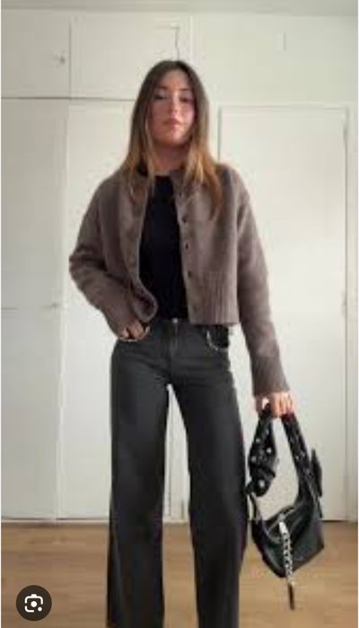 ZARA Cropped жилетка xs