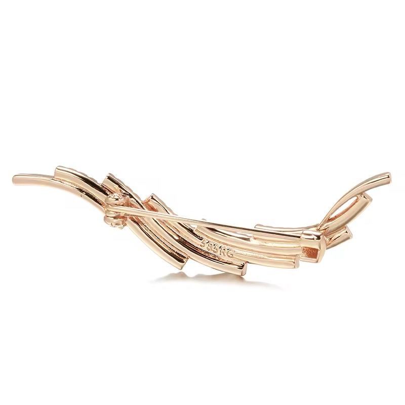 Shirinn Luxury Brosa, placata cu aur roz de 14k