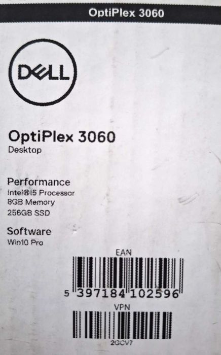 Calculator DELL OptiPlex 3060 i5 - 8500 Intel Core, 256gb SSD,  8 GB
