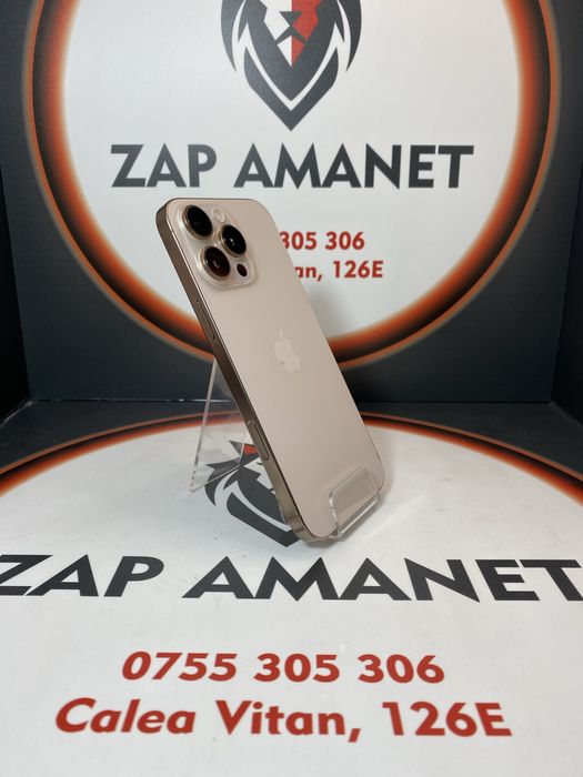 ZAP AMANET VITAN - iPhone 16 Pro Max - 256GB - 93% 360 C.I. - Desert T
