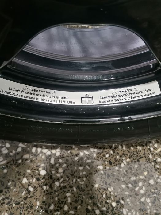 Продам резервна гума с джанта  за Мерцедес  205/55/16  7×16 H2 ET37