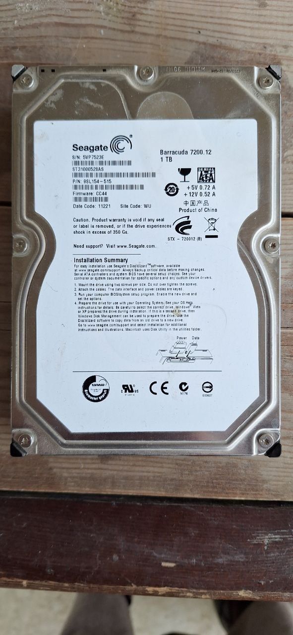 Hard Disk bu sotiladi 1TB