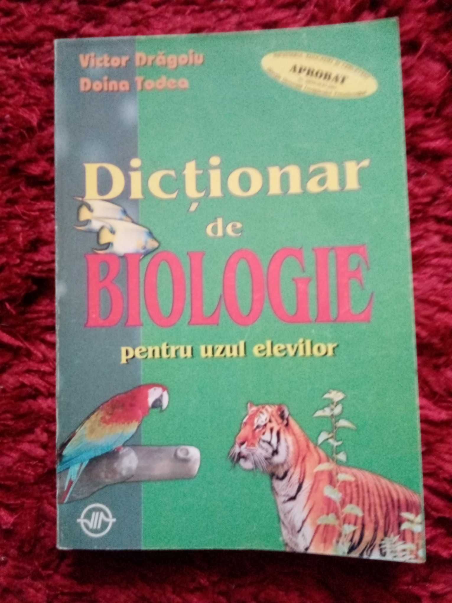 Dicționar de biologie.