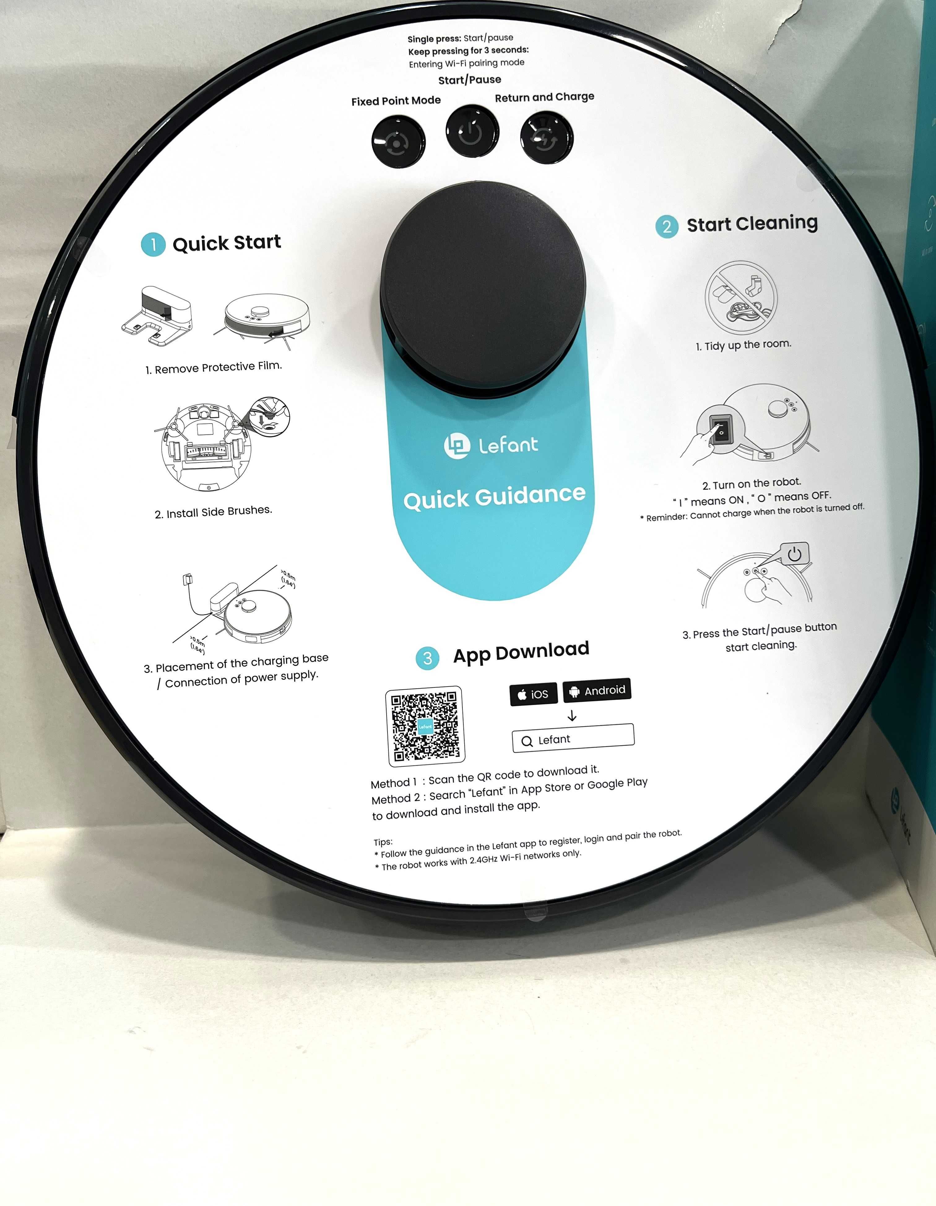 Robot aspirare cu mop, LeFant M1, NOU!
