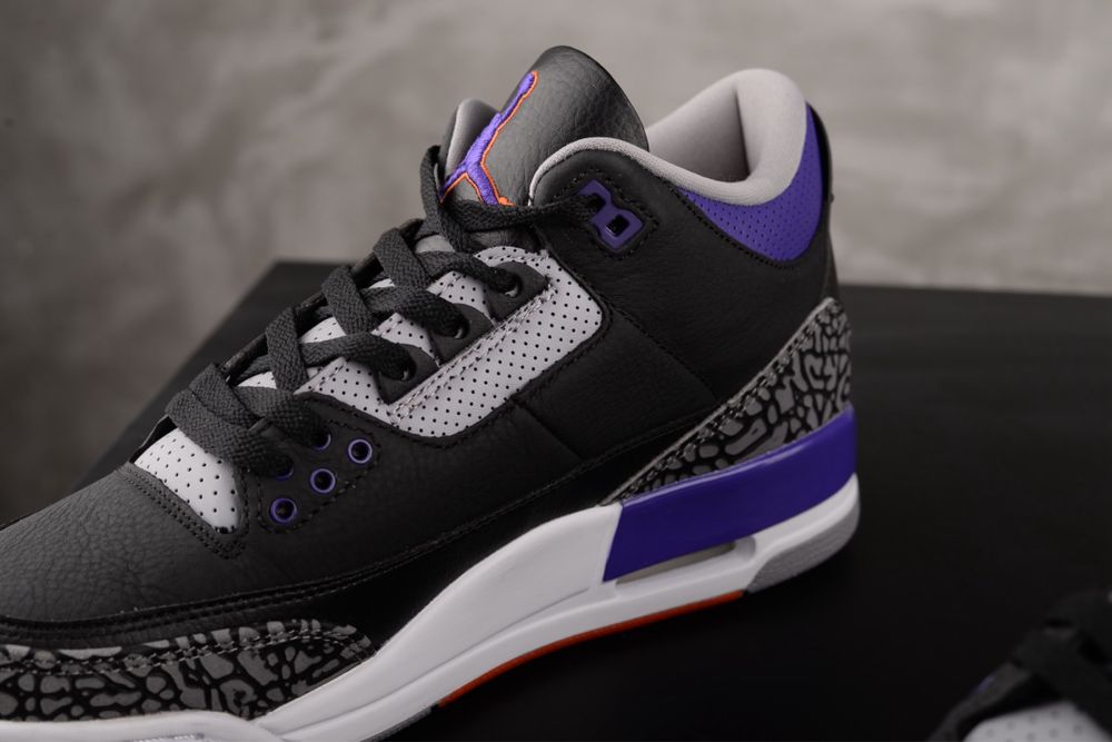 Air Jordan 3 Retro “Black Court Purple”