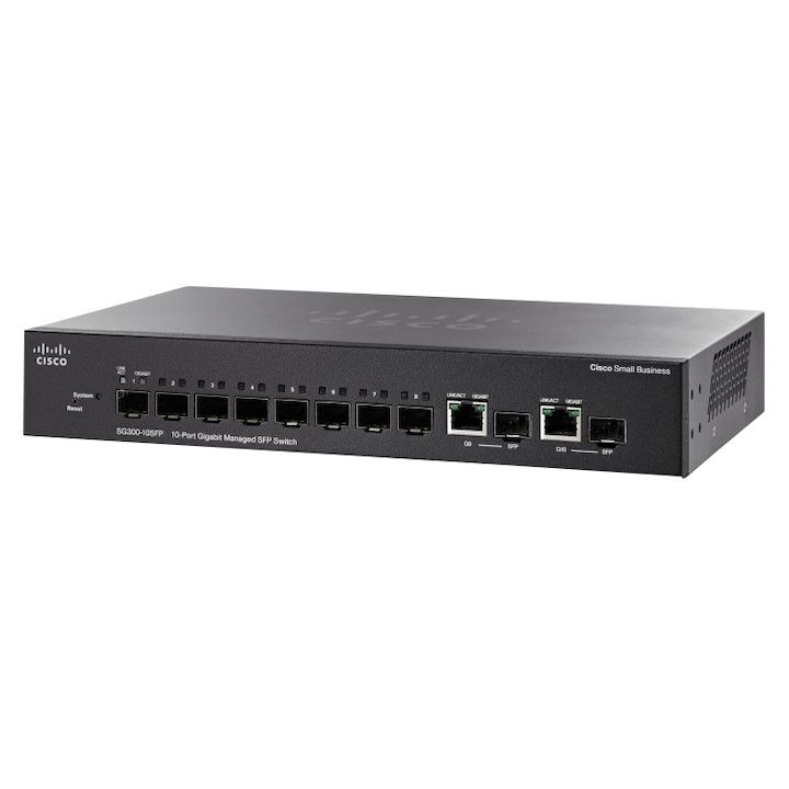Switch Cisco SG300-10SFP, 10 x 10/100/1000 Mbps