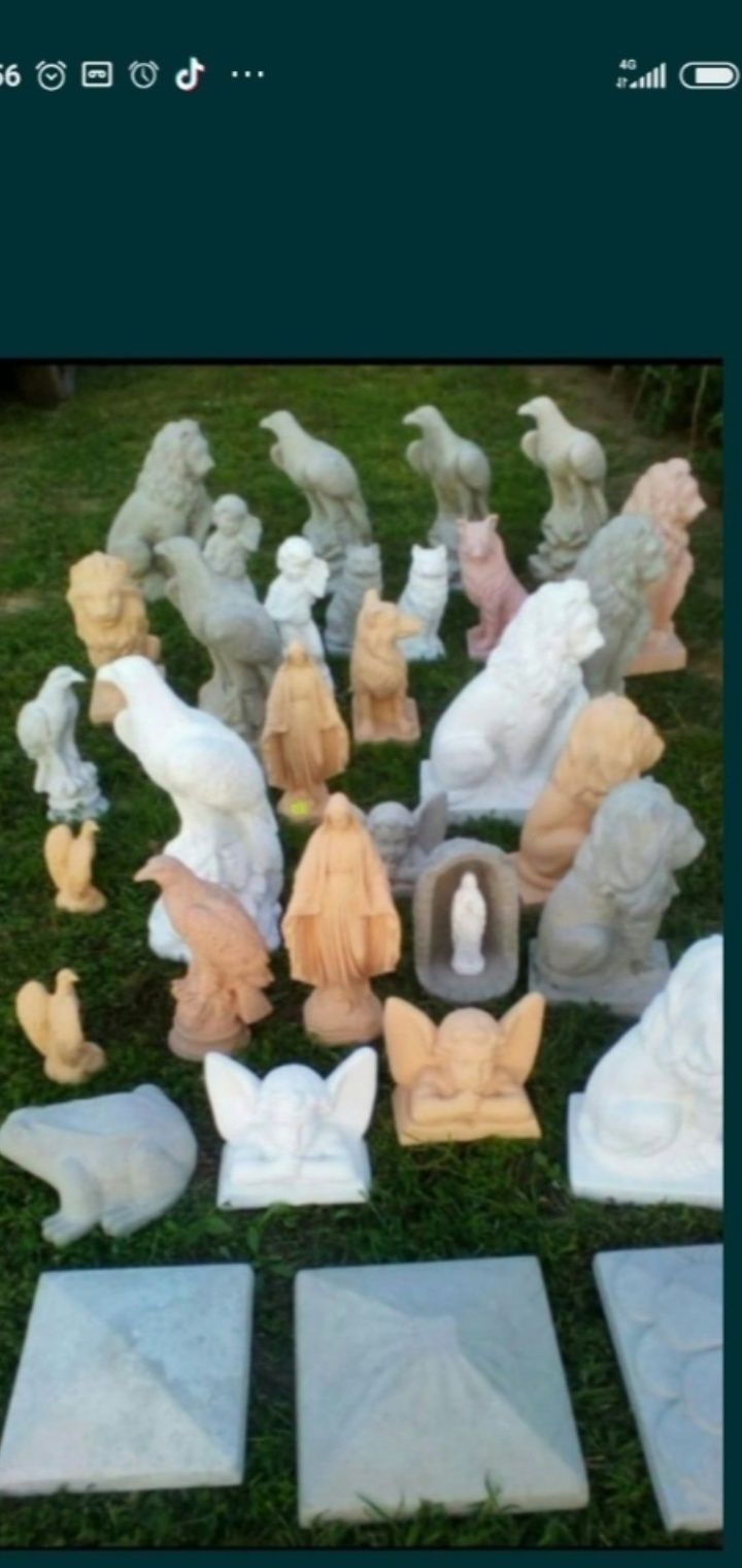 Statuetă Leu mare,din ciment sau din ipsos