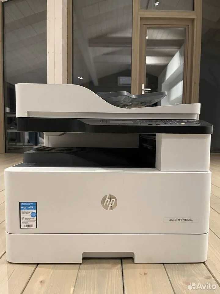 Принтер МФУ лазерное HP LaserJet M438nda, ч/б, A4 A3