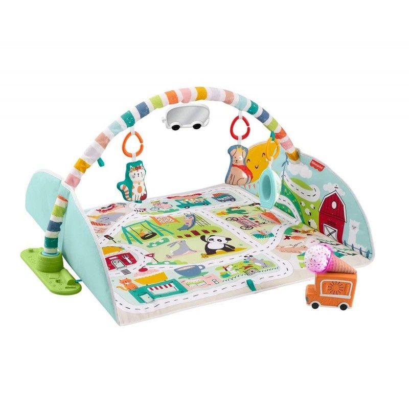 Пълзящо лъвче и Активна гимнастика Fisher Price Въртележка Tiny Love