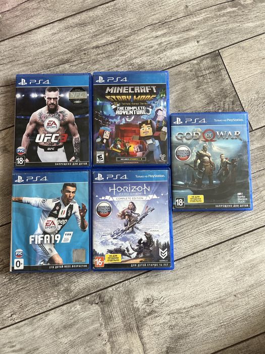 Продам 5 игр для PS4, все в отличном состоянии
