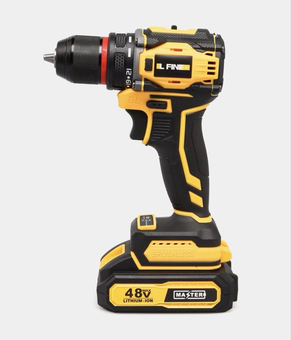 Аккумоляторный шуруповерт 48В, дрель, бесщеточный