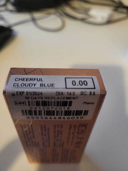 Lentile contact colorate fara dioptrii, albastre, Color Vue Cool Blue