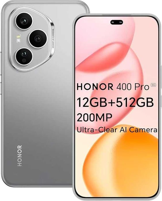Нов! 2г. Гаранция! Honor 400 Pro 5G Dual 12GB RAM 512GB Grey, Black