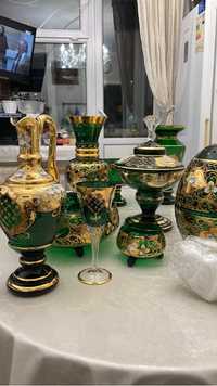 Посуда вазы хрусталь Богема Чехия шикарная