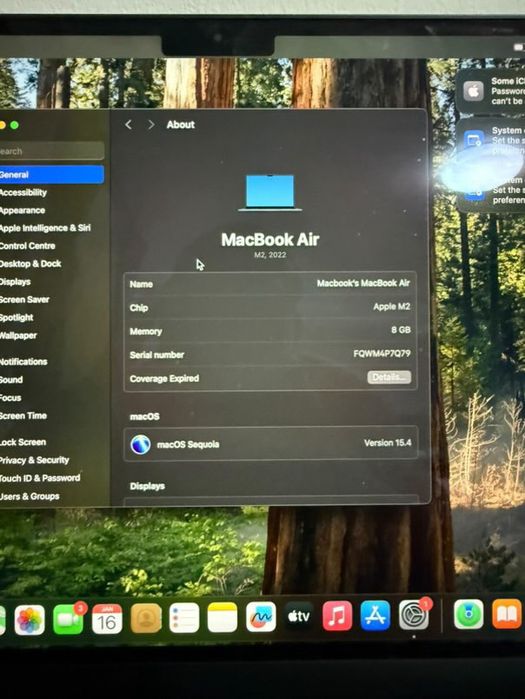 Vand MacBook air M2