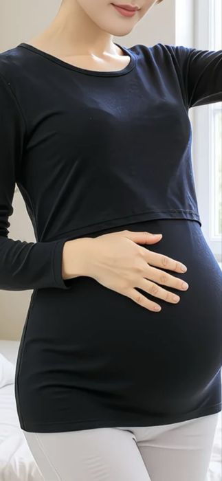Лонгслив для беременных и для кормящих