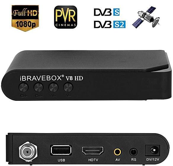 Receicer satelit iBRAVEBOX V8 HD DVB-S2 Full HD rulota, camion, etc..