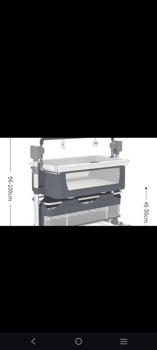 Детская кроватка с функцией качели с пультом
