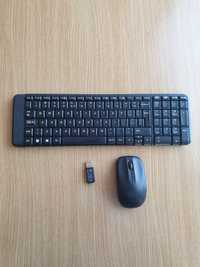 Tastatura si mouse wireless Logitech K220