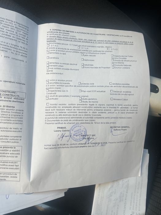 Teren 534 mp pentru casa pe str ghinzii 153