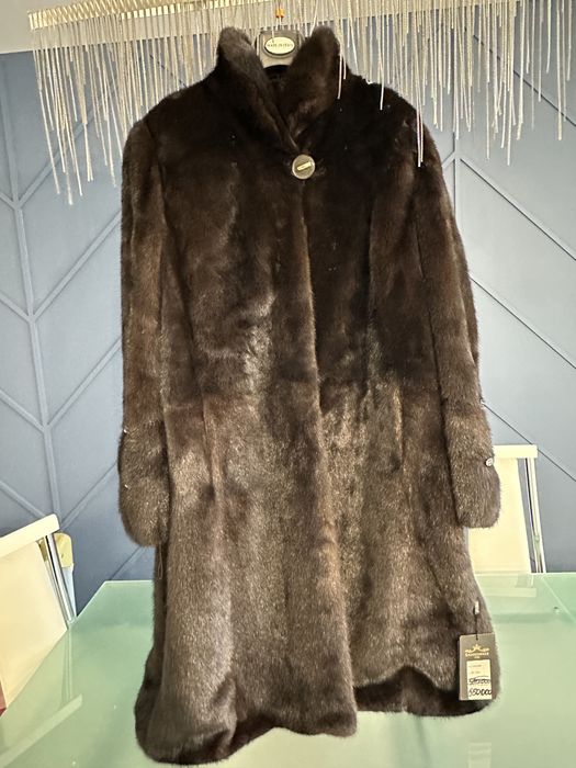 Норковая шуба, большого размера