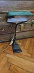 Lampa veche de birou, veioza, interbelica, razboi, fonta, vintage