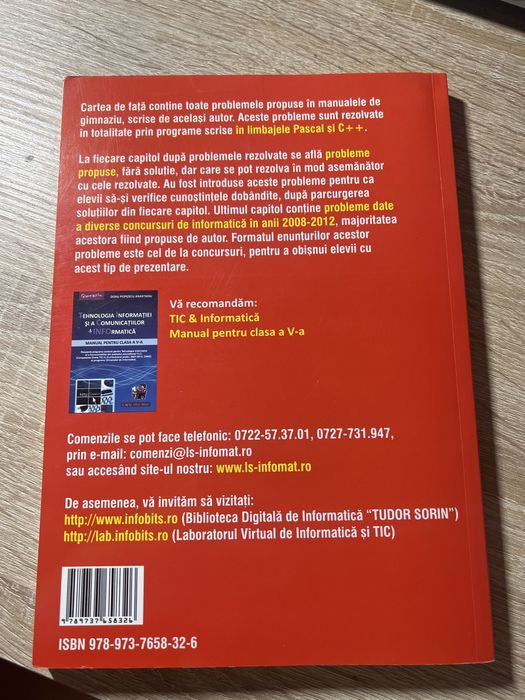 Informatica pentru gimnaziu culegere de probleme noua
